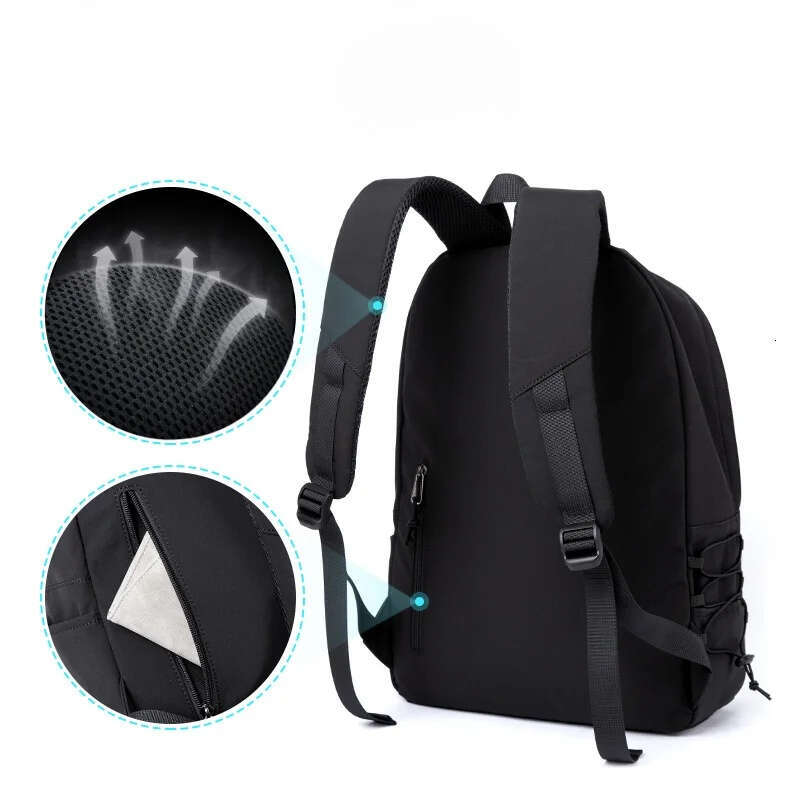 Men S Backpack Oxford Waterproof Inch Laptop Unisex Casual Mochila Sports Travel Zipper Lightweight Rucksacks JINXIANGGUO