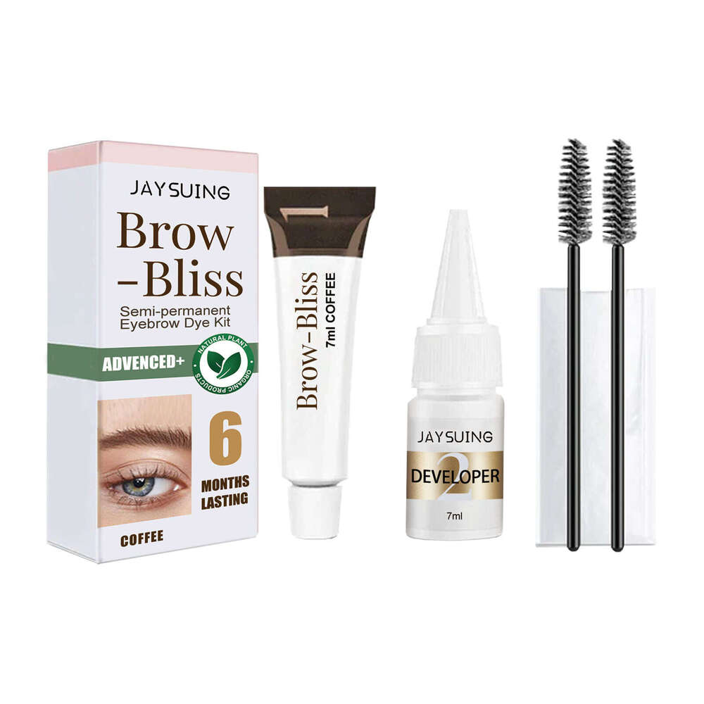 Jaysuing Kit Long-lasting Waterproof Smudge-proof Eyelash and Eyebrow Tint Set