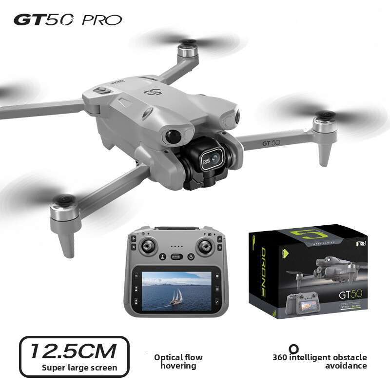 GT50 Remote Control Large Screen HD Aerial Photography Brushless Obstacle Avoidance Quadcopter Toy Aircraft Drone Kuhangxin