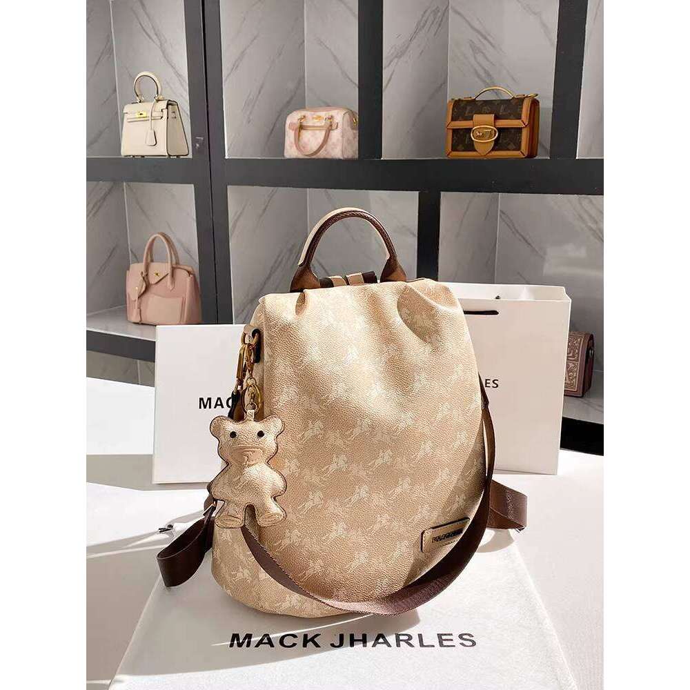 MACK JHARLES High-end Printed Large Capacity 2025 New Retro Travel Commuter Backpack