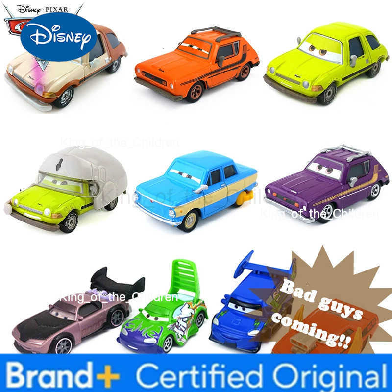Disney Pixar Cars 2 Badass Racing Clan Series DJ Slug Agent Boust Diecast Model Fine Toys Car Boy New Year Gift H251229