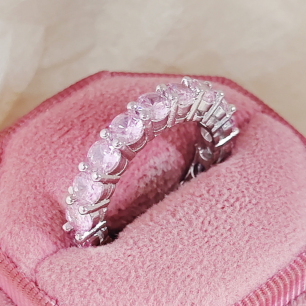 Luxury Brand Designer Jewelry European And American New Product Wholesale Colorful Zircon Ring Niche High-End Trendy Exquisite Hot Sale R5696