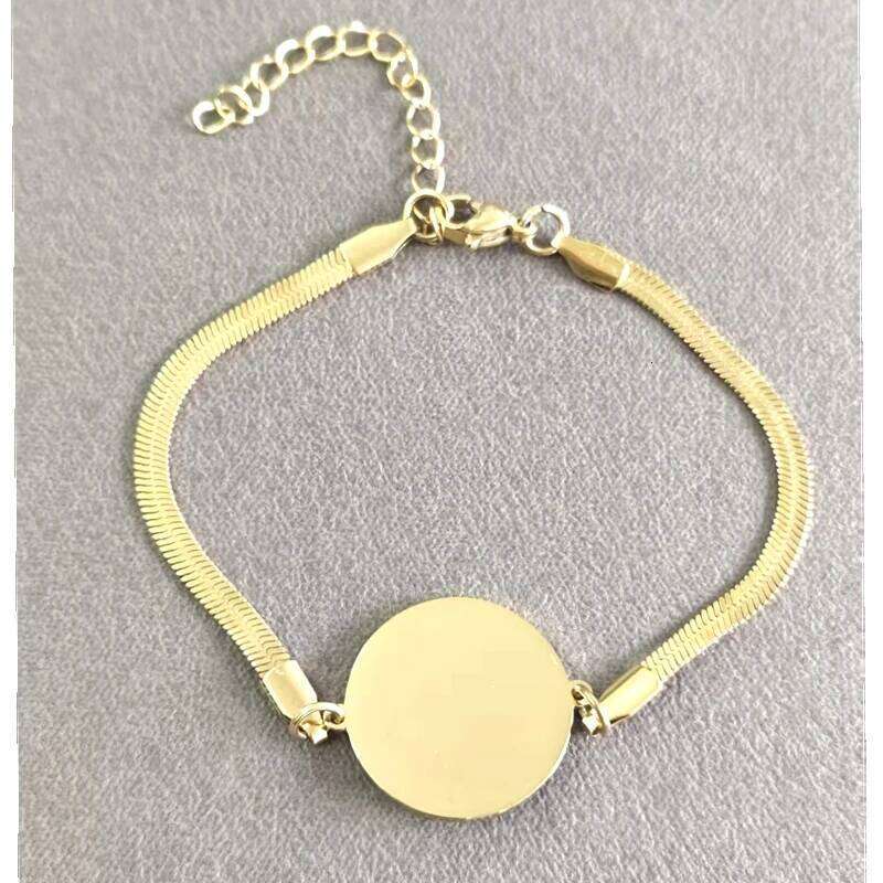 10pcs 3mm 304 Stainless Steel Flat Chain Simple For Men Retro Jewelry Trendy Accessories Women Bracelet 25H1229