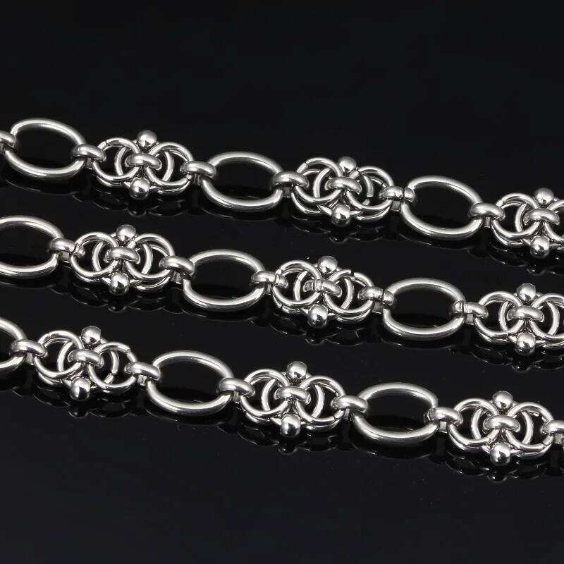 New Hip Hop Design DIY Chain Bracelet for Men Women Heavy Tricycle Thick Kpop Classic 316L Stainless steel Statement Initial 25H1229