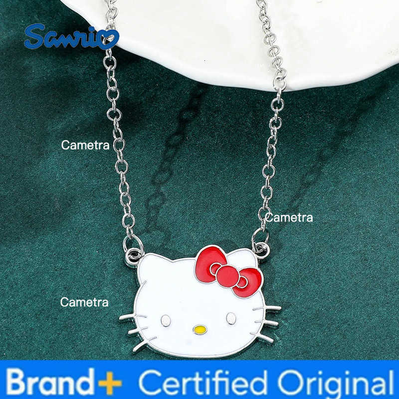 Sanrio 1pc Kawaii Hello kitty Necklace Pendant Anime Y2K Necklace Girl Fashion Accessories Party Gifts H251229