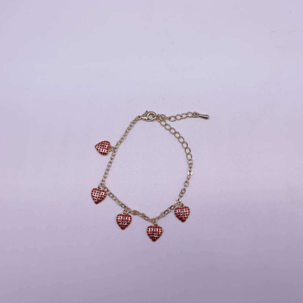 Heart Charm Bracelets for Kids Child Baby Girls Party Gifts Fashion Jewelry 25H1229