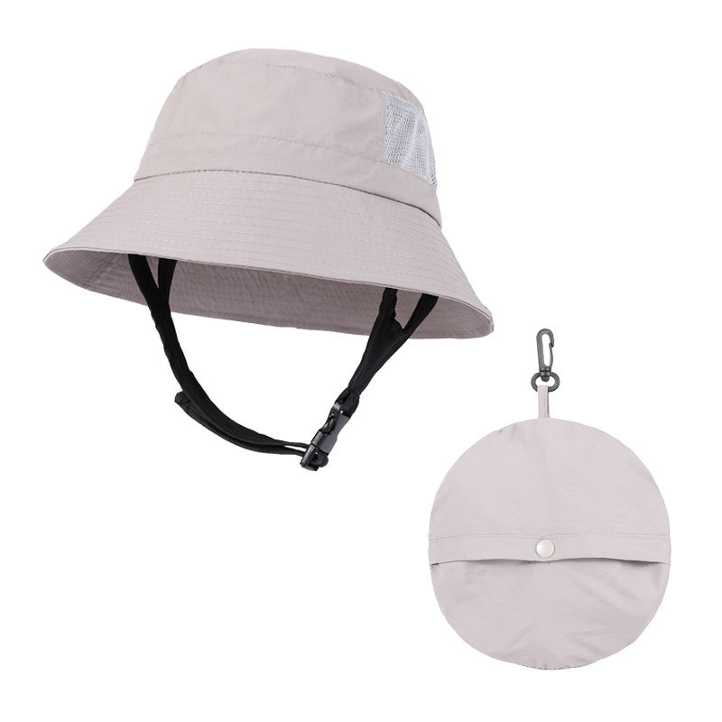 Surf Bucket Hat UPF 50+ Foldable Packable Sun Hat with Chin Strap - Quick Dry Breathable Beach Surfing Cap for Men Women Buckethat004