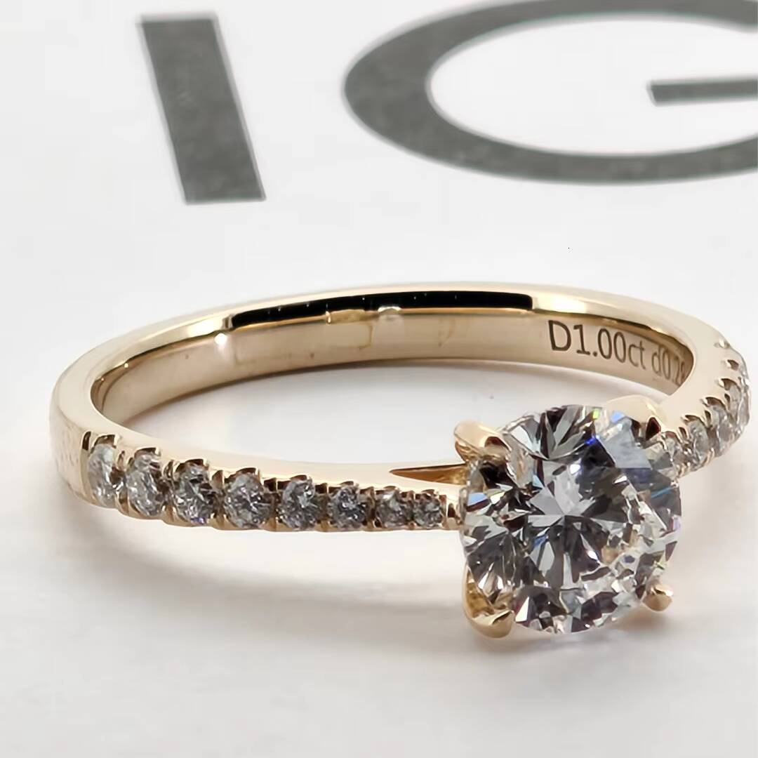 Platinum Jewelry Oval Igi Certified Diamond Lab Grown 14K 18K 10K Gold Rings Engagement Lab Diamond Ring