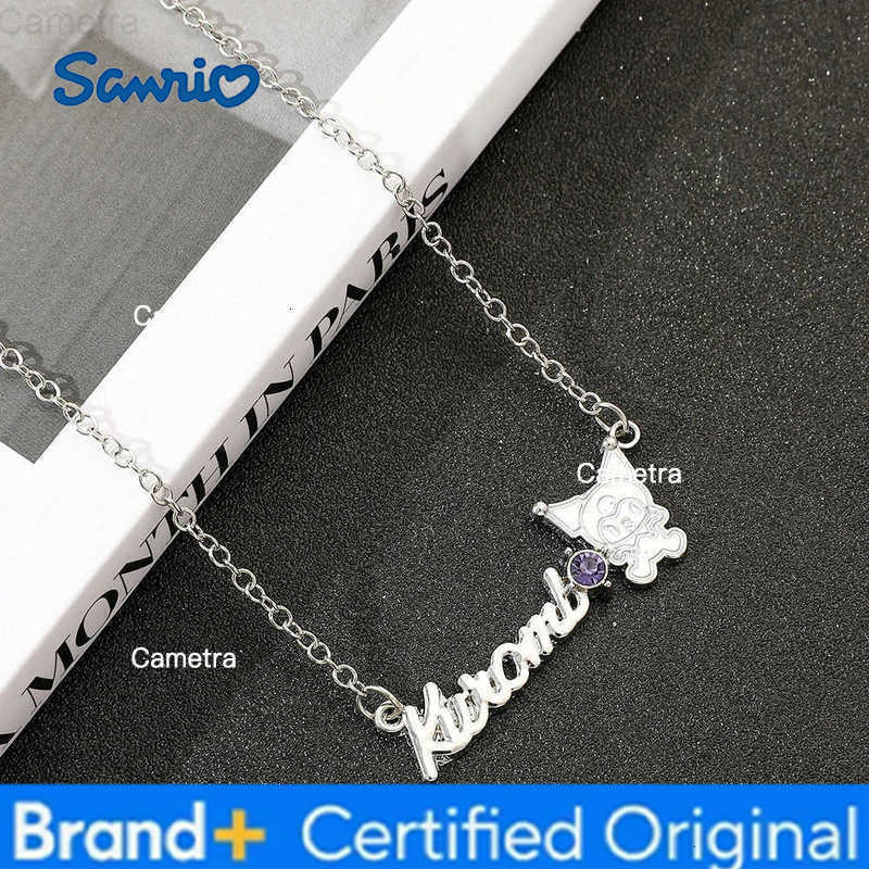 Sanrio Anime Cartoon Kuromi Pendant Necklace Sweet Girl Clavicle Chain Fashion Cute Necklace Gift H251229
