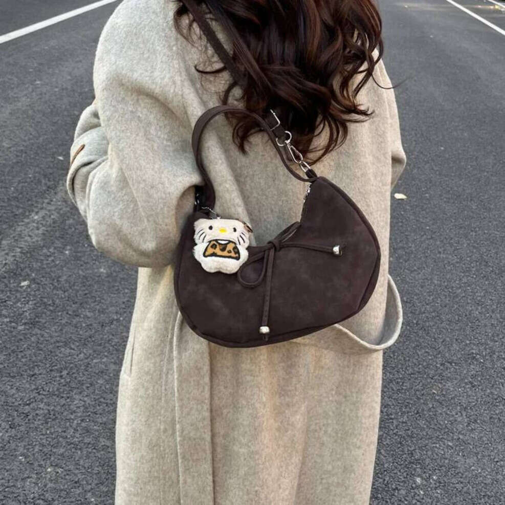 Oloey New Fashion Casual Hobo Women Bow Handle Crossbody Shoulder Simple Elegant Comfortable and Texture Versatile Storage Bag
