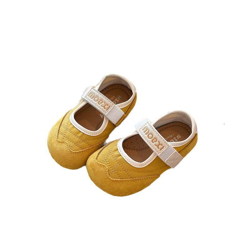 INS Shallow Mouth German Training 2025 Autumn New Korean Style Girls' Casual Sports Soft Sole Mary Jane Forrest Gump Shoes