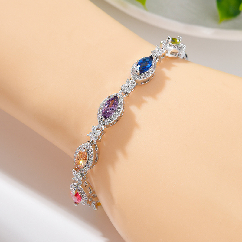 Luxury Brand Designer Jewelry Light Luxury Bracelet Men's European And American Heavy Zircon Jewelry Women's High-End Sense Of Temperament N