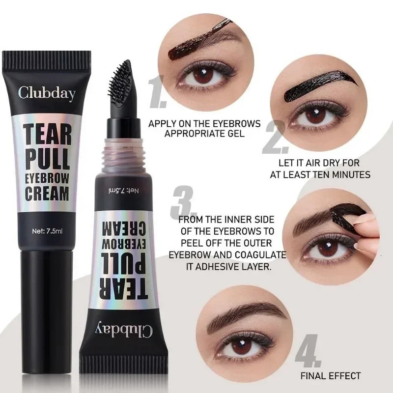15-minute Semi anent Eyebrow Dye Tint Fast Gel Peel Off Eyebrows Tint Dye Makeup Eyebrow Cream Natural Brow Tattoo Cosmetics 251224