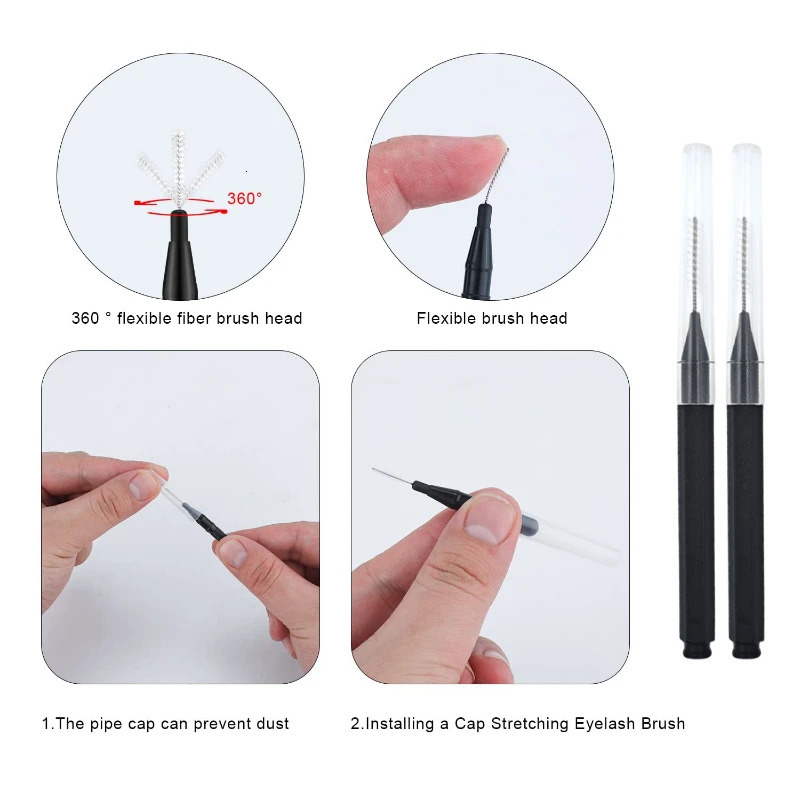 51050PCS Mini Eyebrow Brush Brow Perm Disposable Lifting Brushes Bendable Micro Eyelash Applicators Tools 251215