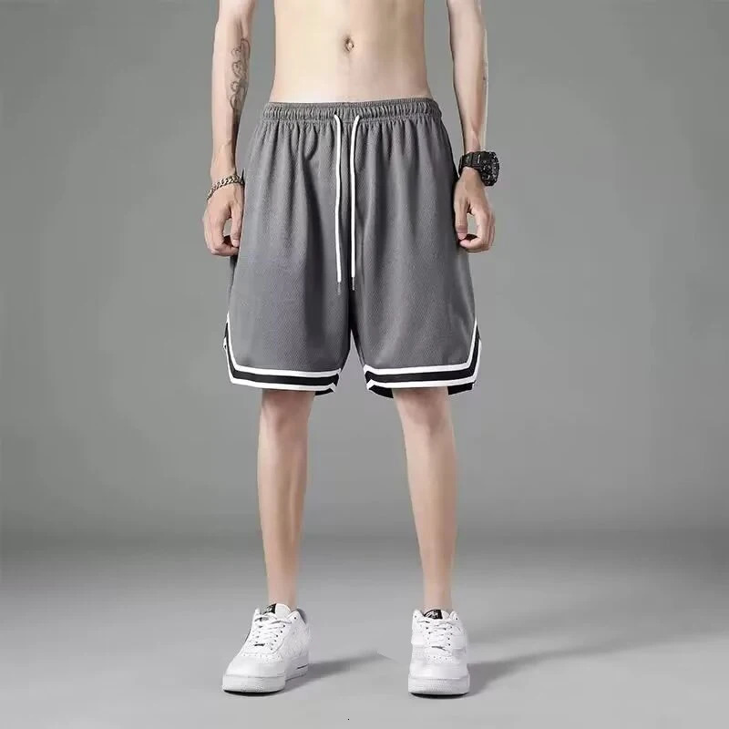 1pcs Summer Mens Sport Basketball Shorts Large Size Male Mesh Quick Dry Gym Shorts Fitness Joggers Casual Breathable Short Pant 251223