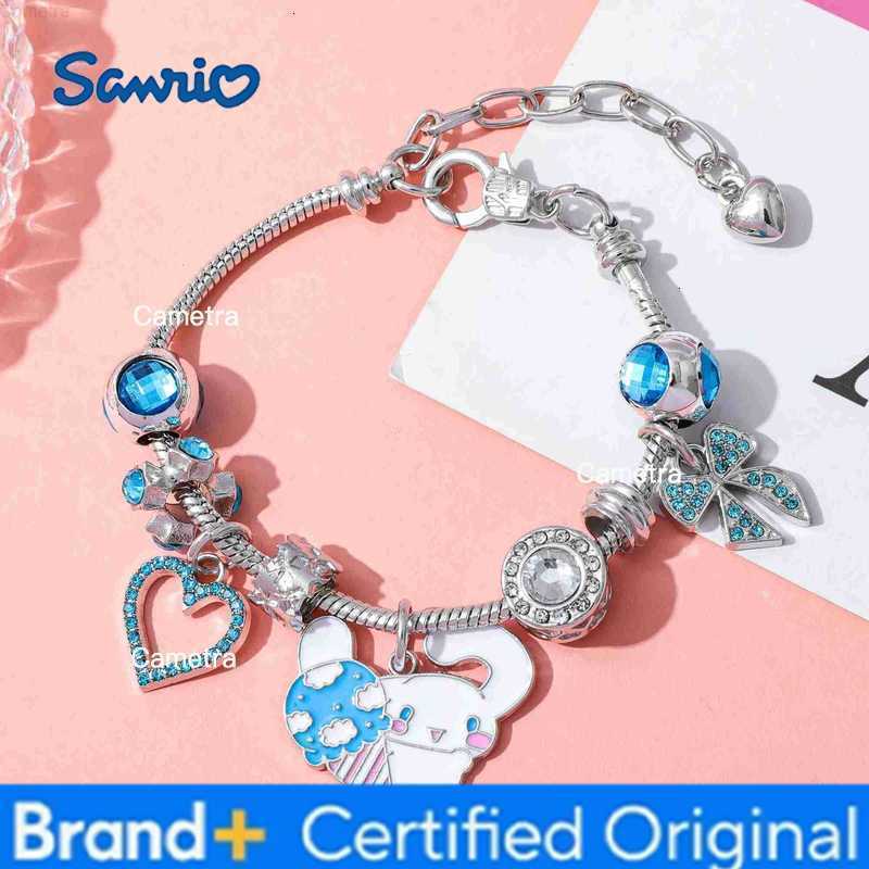 Sanrio Cinnamoroll Figure Inspire Bracelet Sweet Cartoon Rhinestone DIY Accessory for Girl Birthday Jewelry Gift H251229