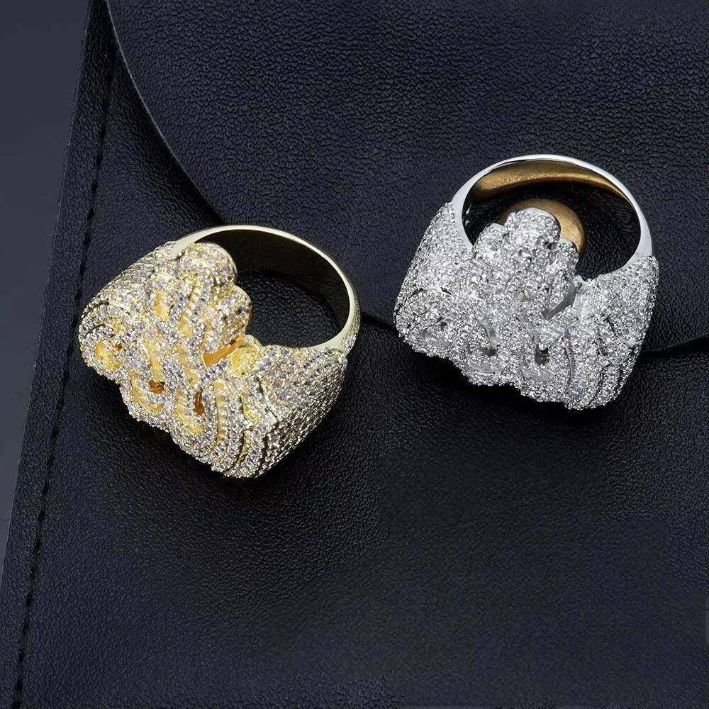 Elegant Mens S925 Sterling Silver Wedding Fashionable GRA Certificate D Color Classic Hip Hop Style Moissanite Ring