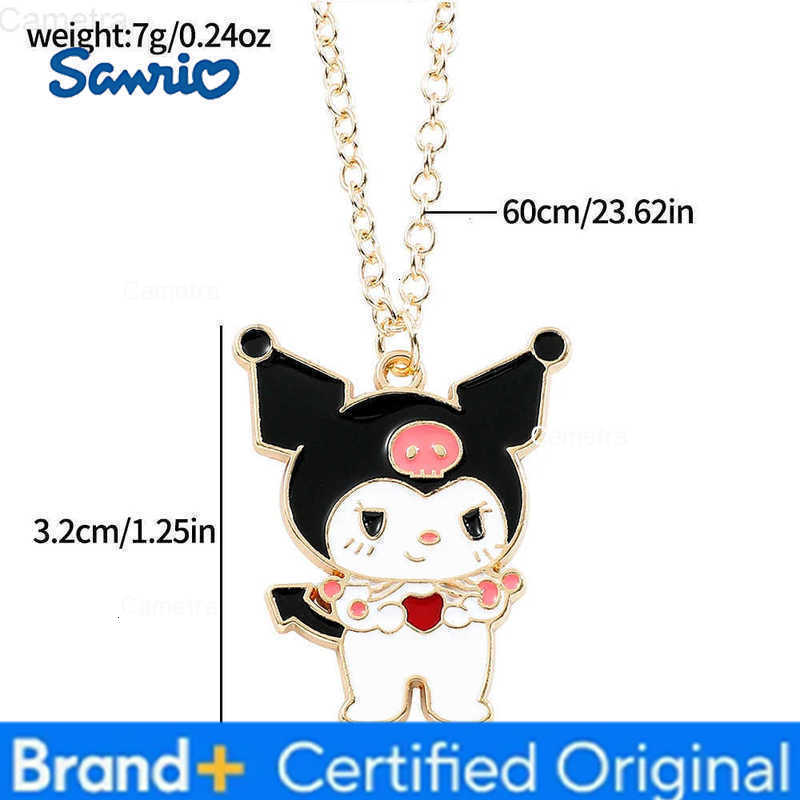 Sanrio The Kuromi Necklace Features a Mischievous Character on a Fluffy Cloud Posing Floating a Playful and Unique Accessory H251229