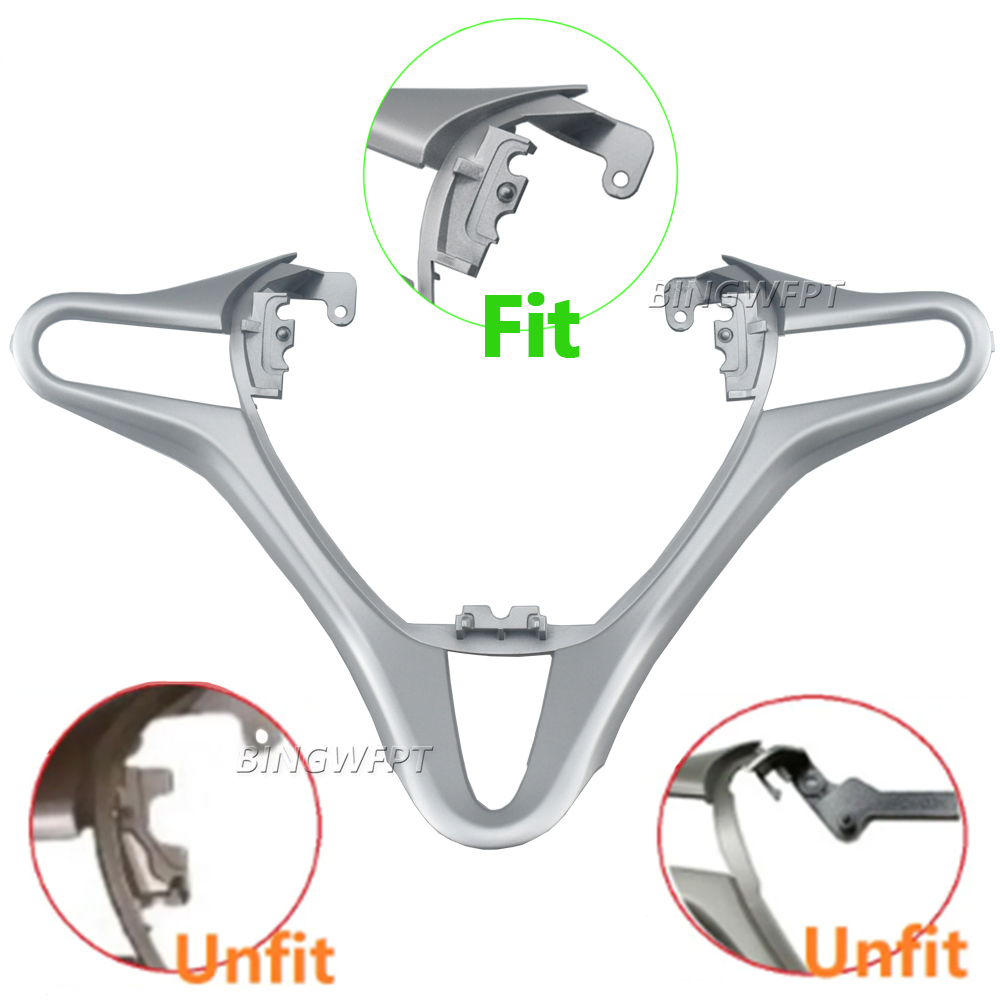 High Quality Car Steering Wheel Cover For Honda Fit City 2008 - 2014 Audio Radio Switch Buttons Frame