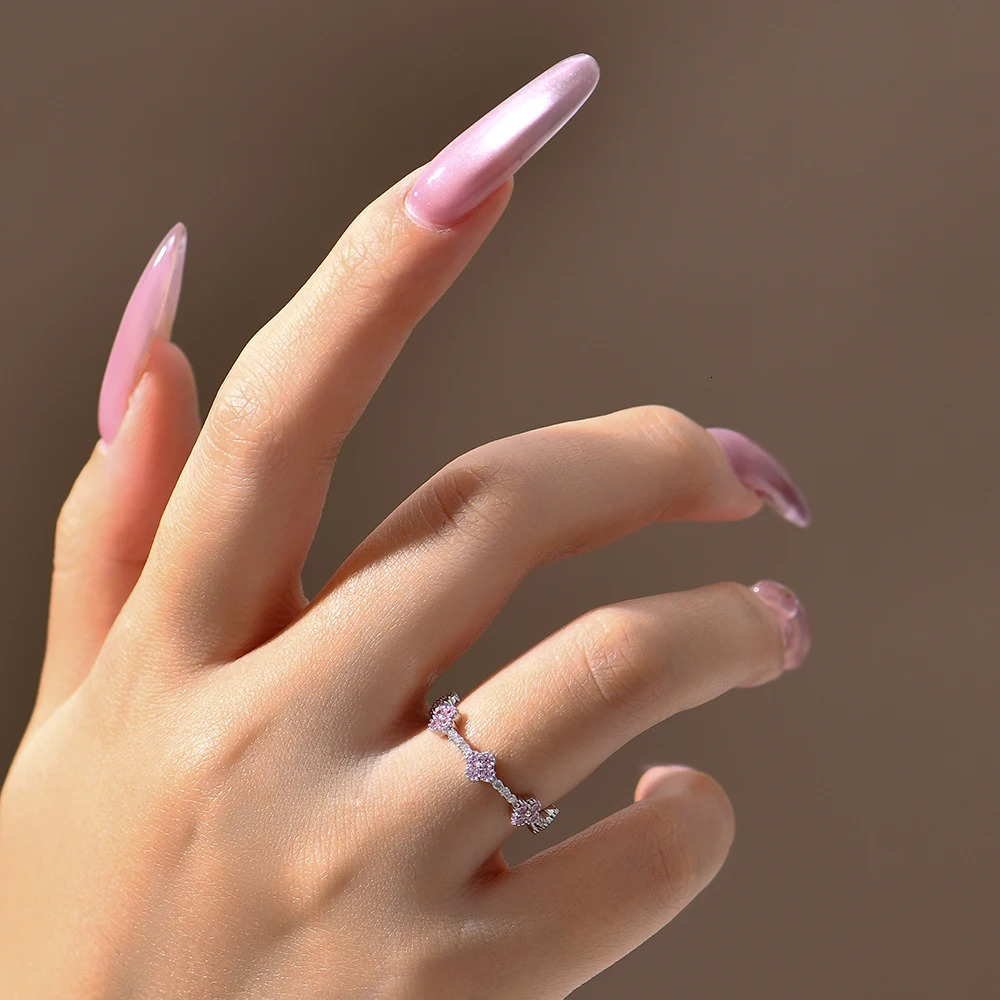 ATTAGEMS DVVS1 Ring for Women 100 Real 925 Sterling Silver Gold Plated Wedding Party Charm Fine Jewelry 251225