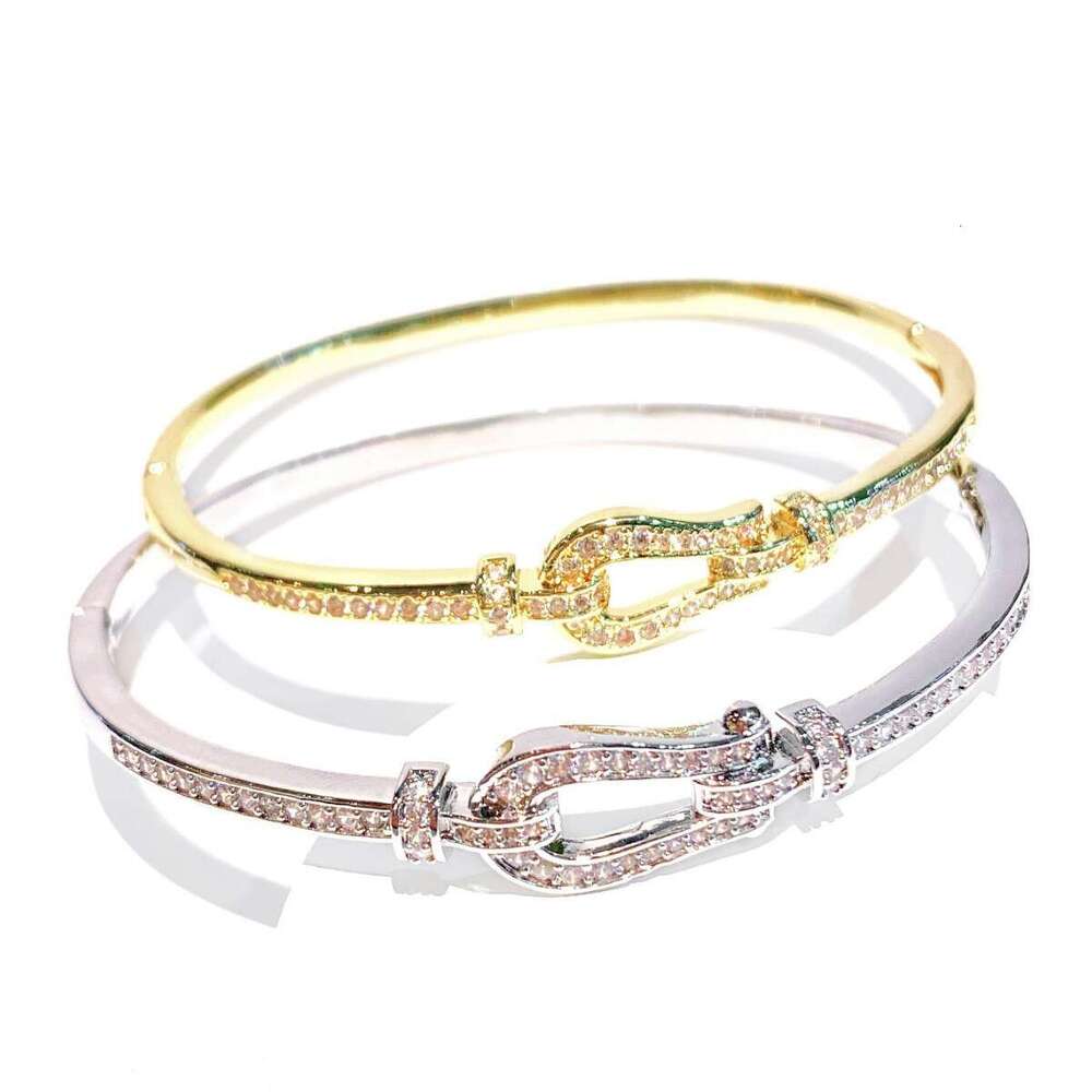 Celebrity Style Micro-Inlaid Horseshoe Niche Design Light Luxury Fashion Bracelet