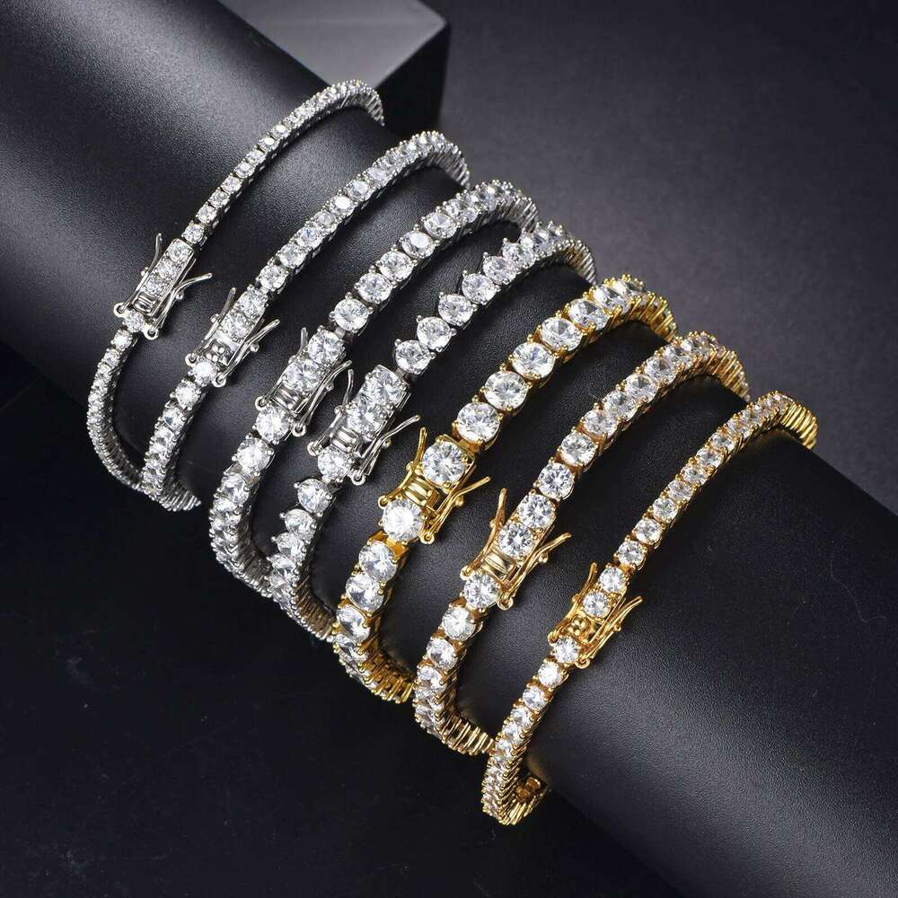 925 Sterling Silver Moissanite Bracelet 0.1ct 3mm D VVS1 Diamond with GRA for Women Sparkling Wedding Party Fine Jewelry 947