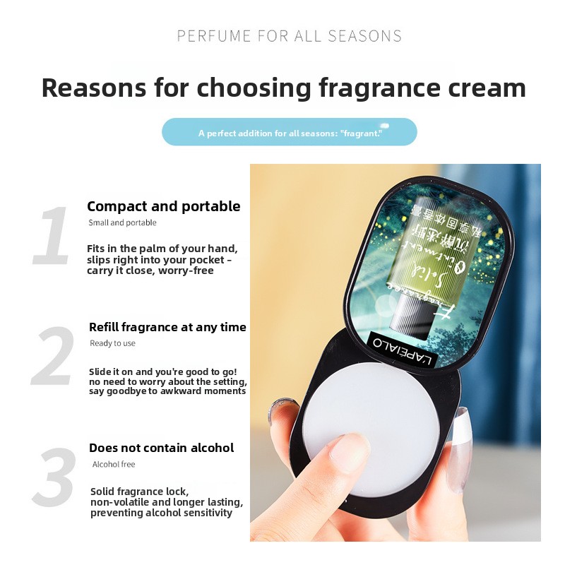 Custom High end 3pcs/set 12g Solid perfume Long Lasting Scent for Romantic Souls For Dating portable Woman Man Body Fragrance