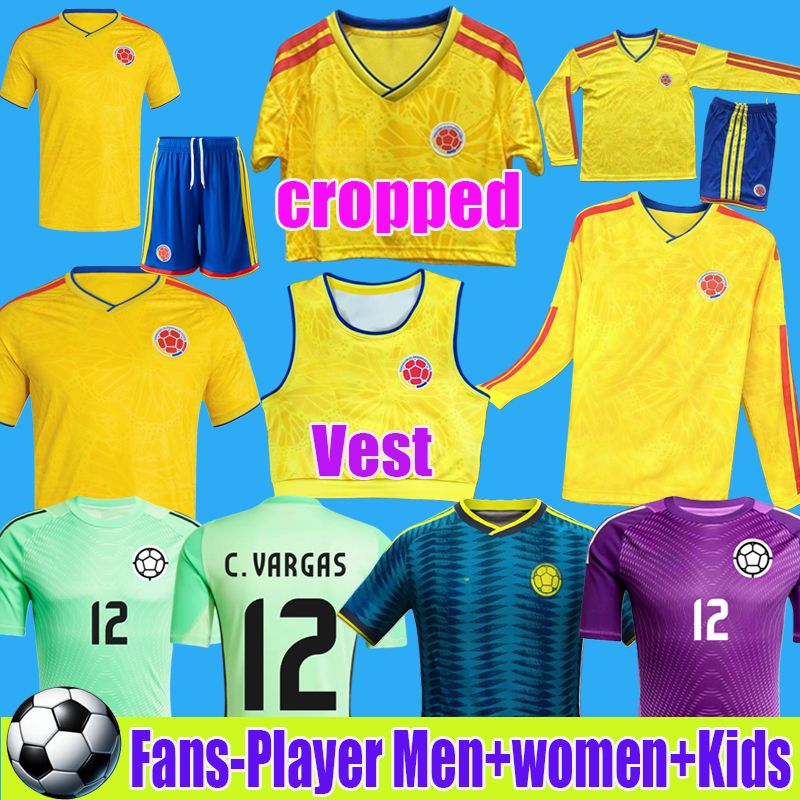 LUIS DIAZ Colombia 2026 World Cup Kit soccer jerseys JAMES Men home away fans player version goalkeeper Male Female kids women cropped Girl's Vest S-2XL football shirts