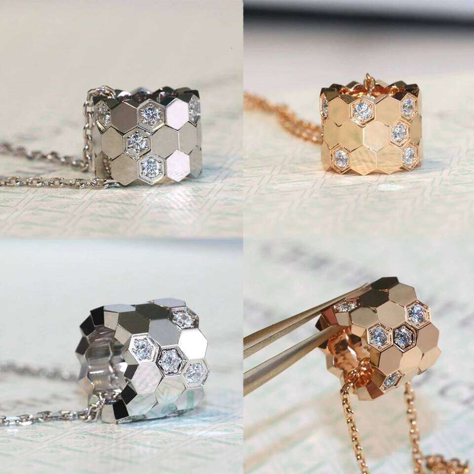 ZAKOL Classic Beehive Honeycomb AAA Zircon Pendant Necklace Elegant Birthday Christmas Jewelry Gifts for Women