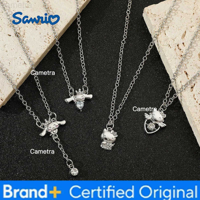 Sanrio kawaii Series Necklace Cute Cartoon Cinnamoroll Hello Kitty Necklace for Girls Birthday Party Jewelry Accessories Gifts H2512291