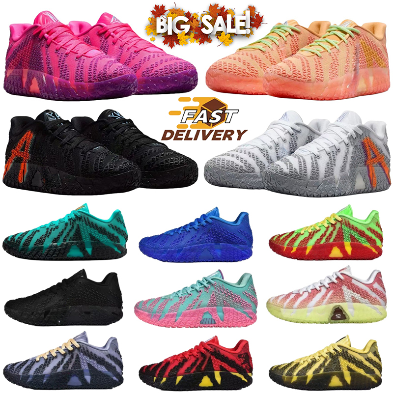 Designer ja3 3s Men Women Basketball Shoes Morants Trainers Volume Hyper Pink Mint Foam Turbo Green NY Outdoor Sneakers