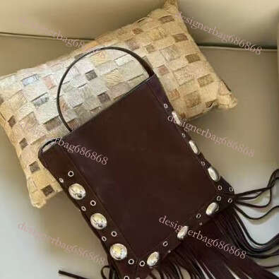 toteBag Shoulder ROSE NOIRE Women S Casual Punk Matte Suede Single Shoulder Crossbody Tassel Tote Bag New Model