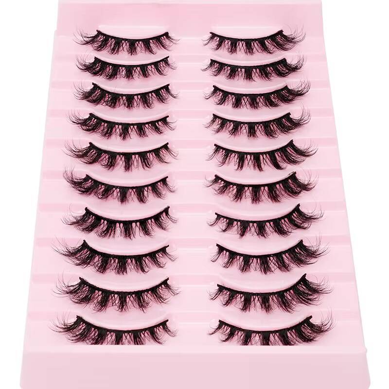 Wholesale Fluffy Mink Synthetic Eyelash Vendor Custom Printed Vegan False Thick Full Strip Eyelashes