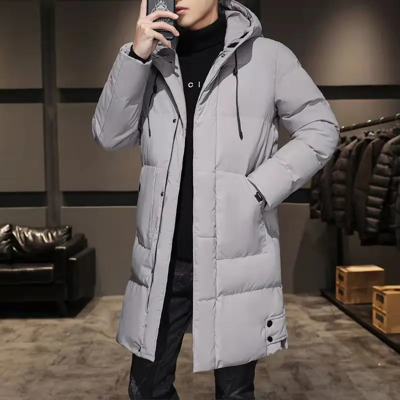 Winter Mens Hooded Long Cotton Jacket Thickened Warm Parka Plus Sizes M8XL 251226