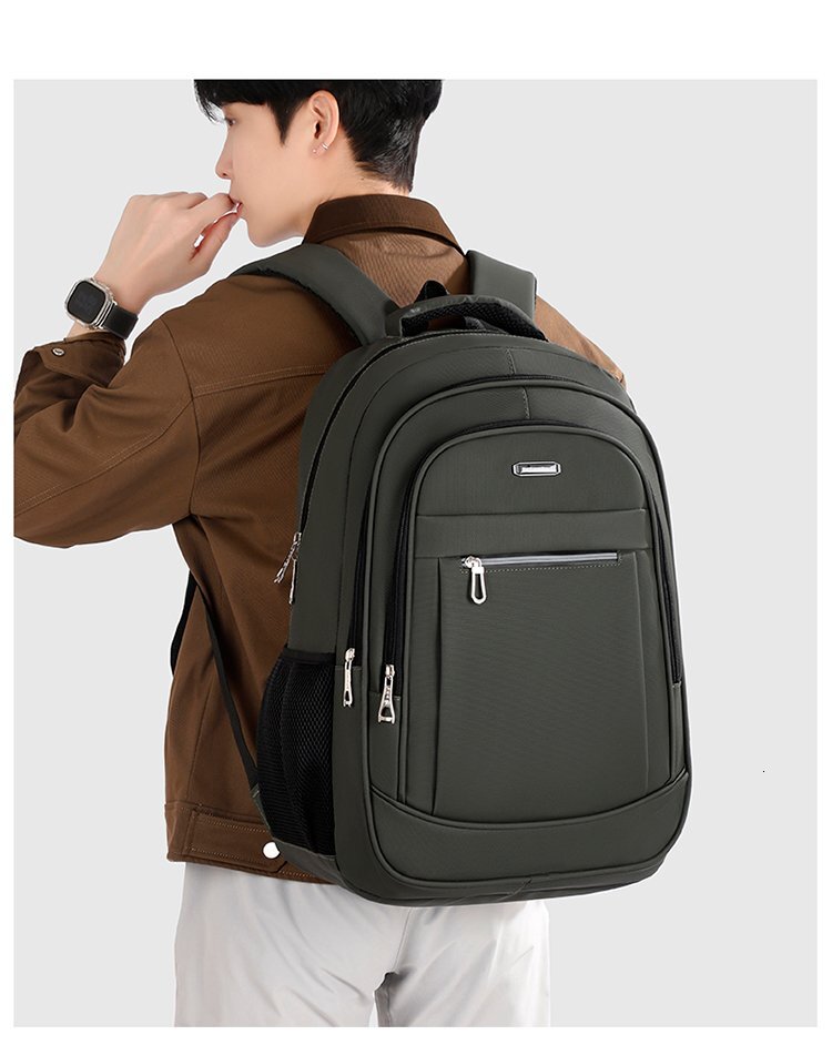 Large-capacity waterproof computer bag for business trips, men's student backpack