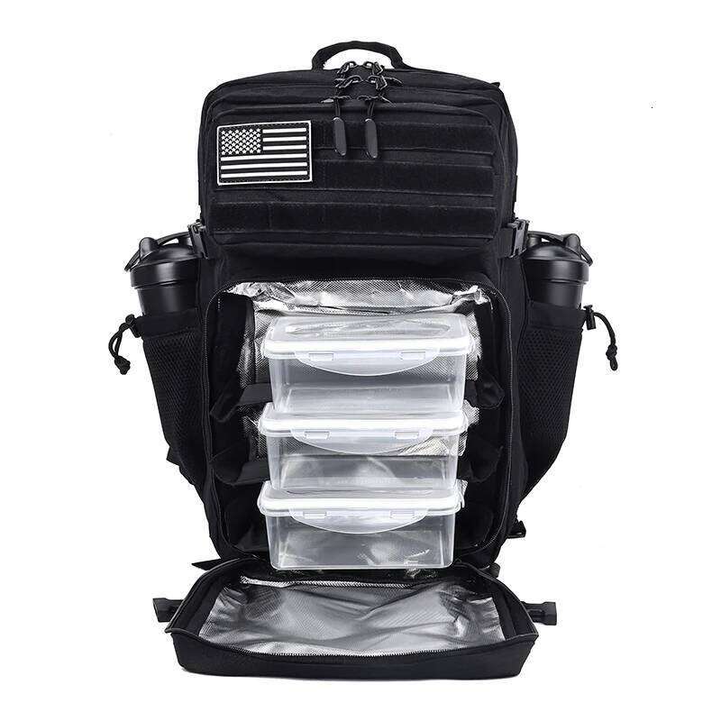 45L Meal Management Backpack For Men Women Tactical Adults Insulated Lunch Athletes Gym Bag Sports Daypacks With Bottle Holder