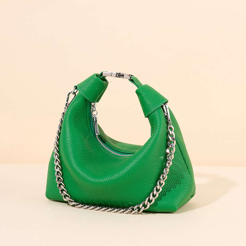 Luxury Shoulder Bags Totes Hobo Trendy Niche TC Top Layer Cowhide Dumpling New Versatile Crossbody Genuine Leather Handbag Textured Chain Bag For Wome