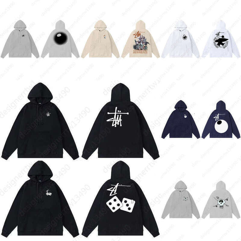 Stussylys designer hoodie mens womens hoodie quality sweatshirt hoody American streetwear Autumn Winter trendy hooded sweater hip hop pullover Graphic hoodies
