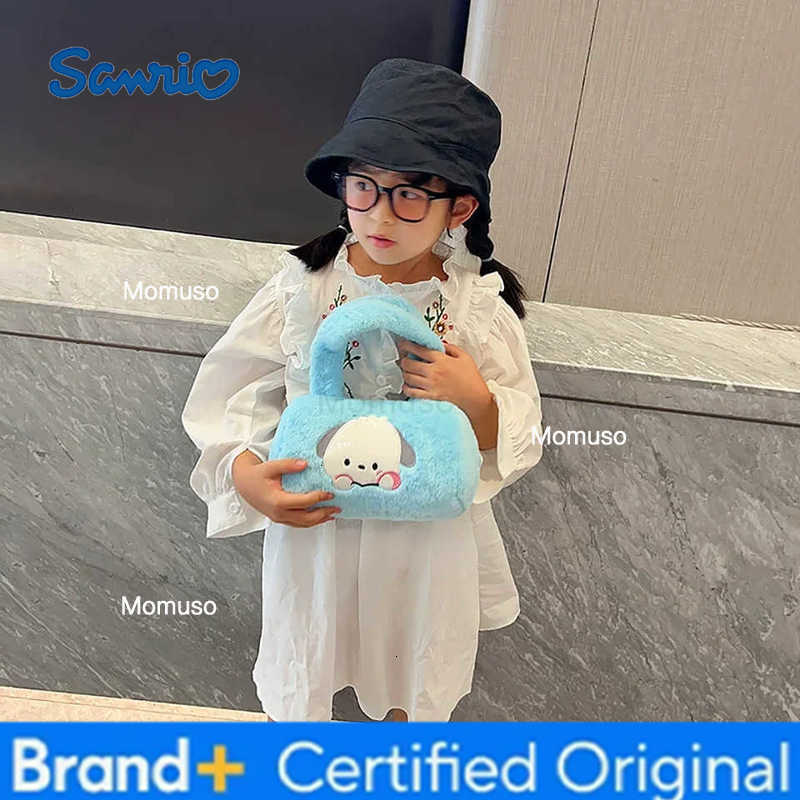 Sanrio Cartoon Plush Crossbody Bag for Girls Cute Strawberry Bear Handbag Stylish Backpack Cross-Border Popular Children Shoulder Bag H251230