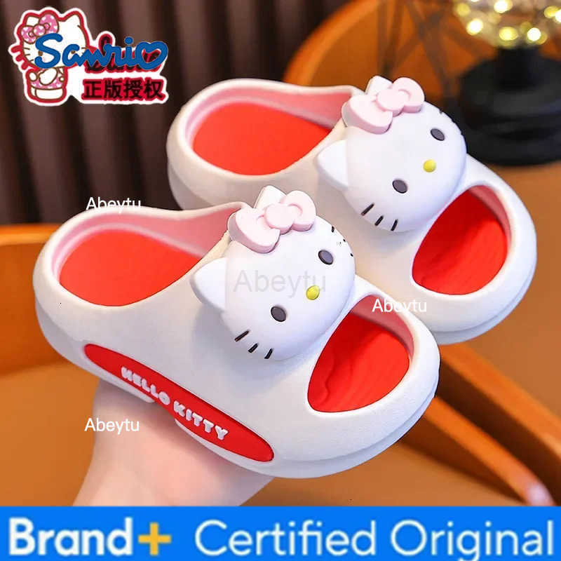 Sanrio 2026 Summer Girls Sandals 2026 New style Non slip Indoor Bathing Slippers for Children at Home H251230