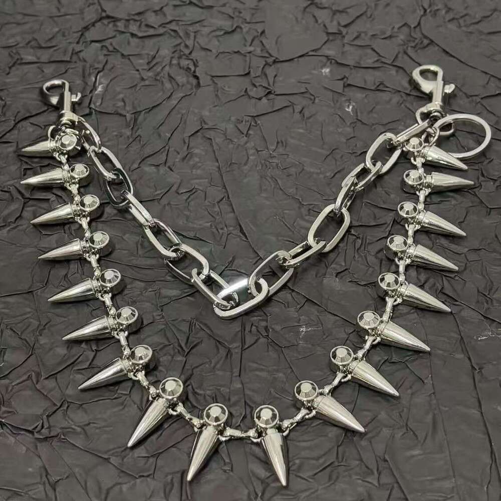 rapper American Style New Trend Dark Punk Metal Bullet Pendant Dual-use Necklace Pioneer Hip-hop Pants Waist Chain for Men