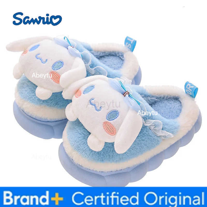 Sanrio New Autumn And Winter ChildrenS Cotton Slippers For Boys And Girls Cute Cartoon Indoor Slippers For Infants And Young Children H251230
