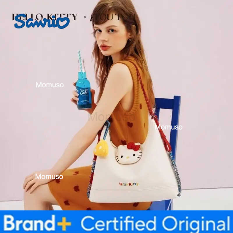 Sanrio Sanrios Hello Kittys New 2025 Cute Three In One Tote Backpack Large Capacity Shoulder Bag for Women Girls Valentine S Day Gift H251230