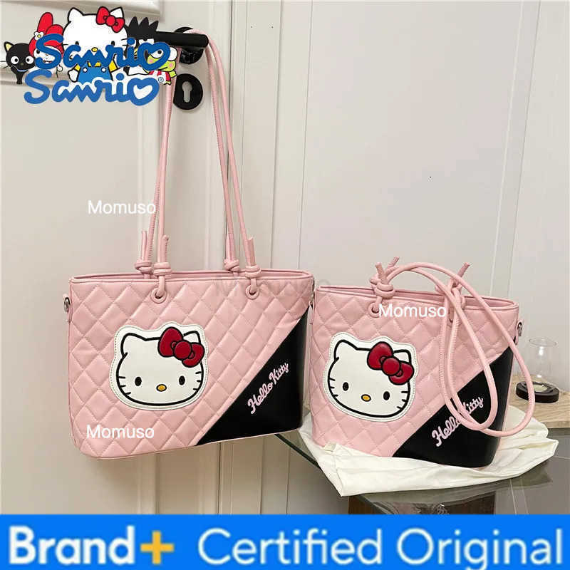 Sanrio Hello Kitty New Womens Handbag Large Capacity Fashion Womens Shoulder Bag Cartoon High Quality Luxury Womens Bag H251230