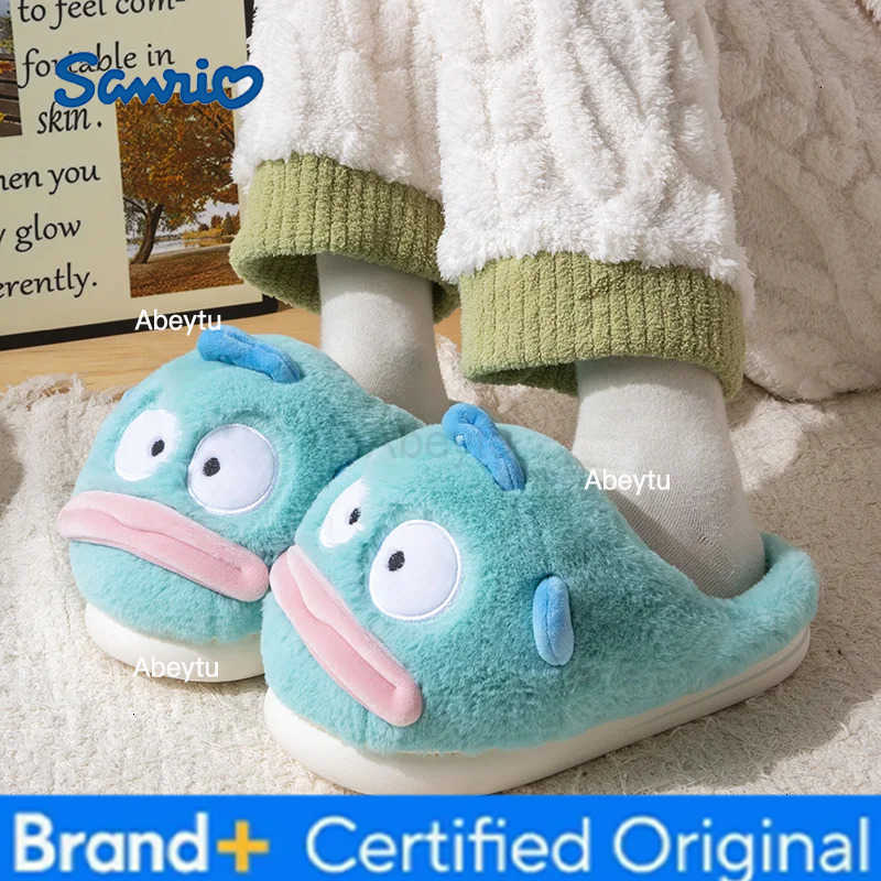 Sanrio Clownfish Cotton Slipper Winter Women Home Indoor Thick Bottom Warm Cute Cartoon Plush Cotton Shoes Anime Peripheral Couple Gift H251230