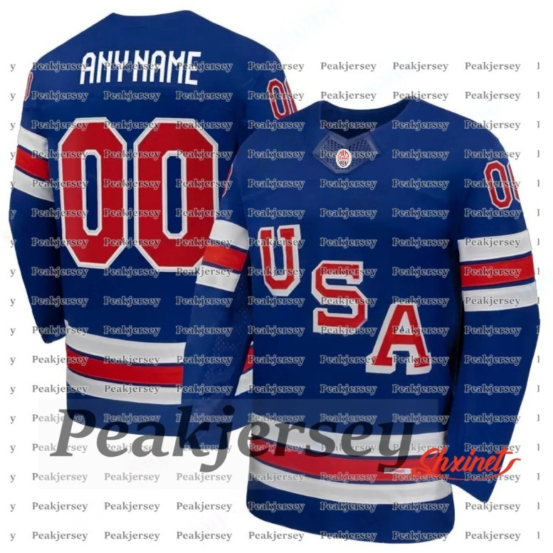 Team USA 2026 Olympices Hockey Jersey Auston Matthews Hughes Charlie McAvoy Matthew Tkachuk Clayton Keller J.T. Miller Robertson Thompson Cole Caufiel