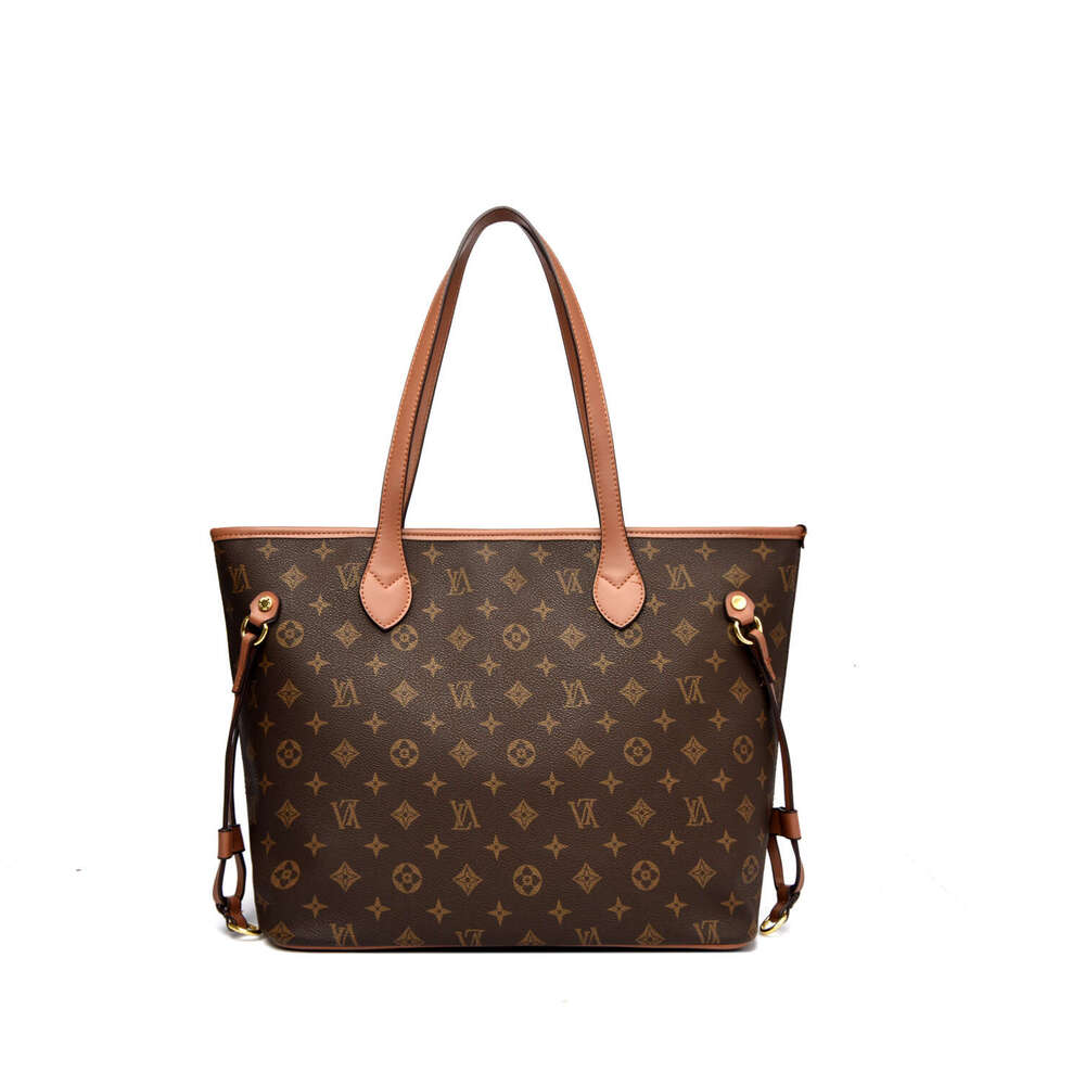 Cross-Border New Women's Vintage Monogram Handbag Tote Large Capacity Printed Fashion Commuter Shoulder Bag for Women