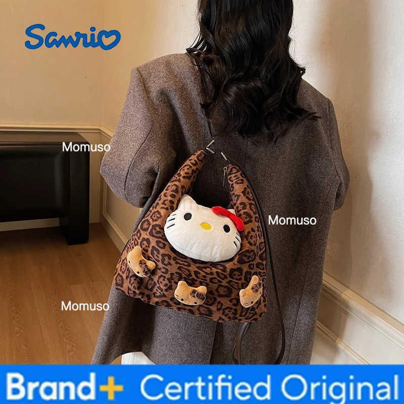 Sanrio HellokittyBackpack Bag Womens Winter New Fashion All-match Shoulder Crossbody Hand Tote Bag Multi-function Backpack H251230