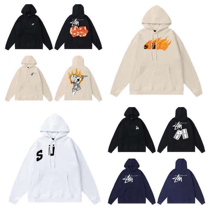 Stussylys Hoodies Designer Hoodie Men Women Hoody Sweatshirt Autumn Winter Pullover Hooded Sweatshirts Long Sleeve Jumper Quality Streetwear Mens Graphic Hoodie