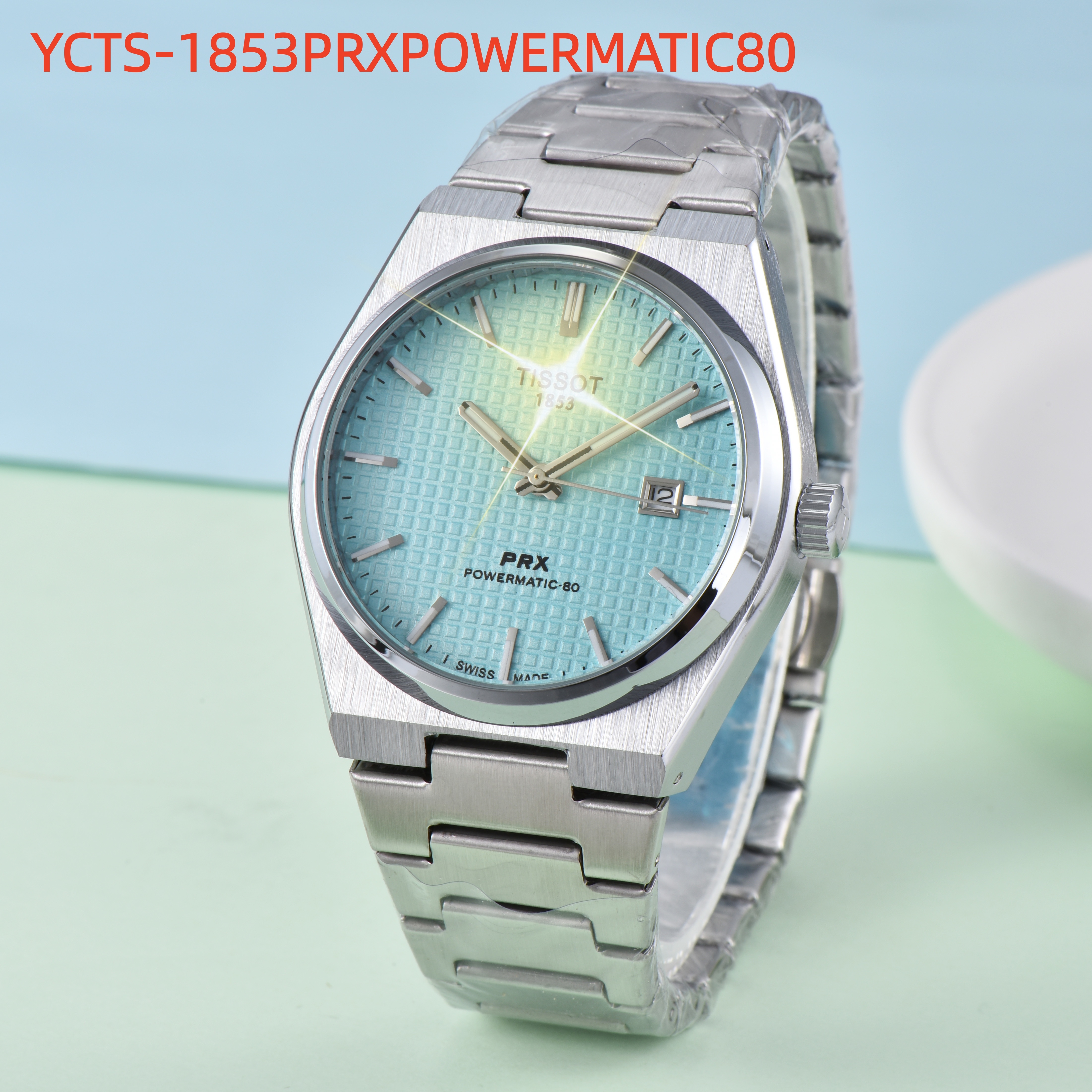 2026 Brand New Men 1853Tissity Series wristwatches Men's Automatic Mechanical watches women Luxury Watch Brown Dial Rose Gold Stainless Strap PRX 29